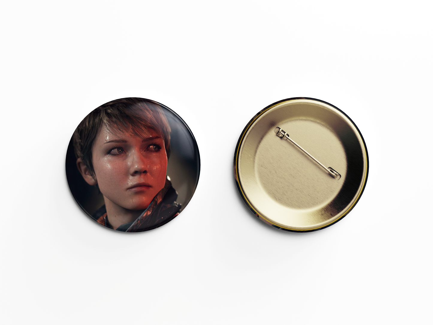 Detroit: Become Human Kara Pin Handmade Round Badge - 58mm Available at 2Fast2See.co