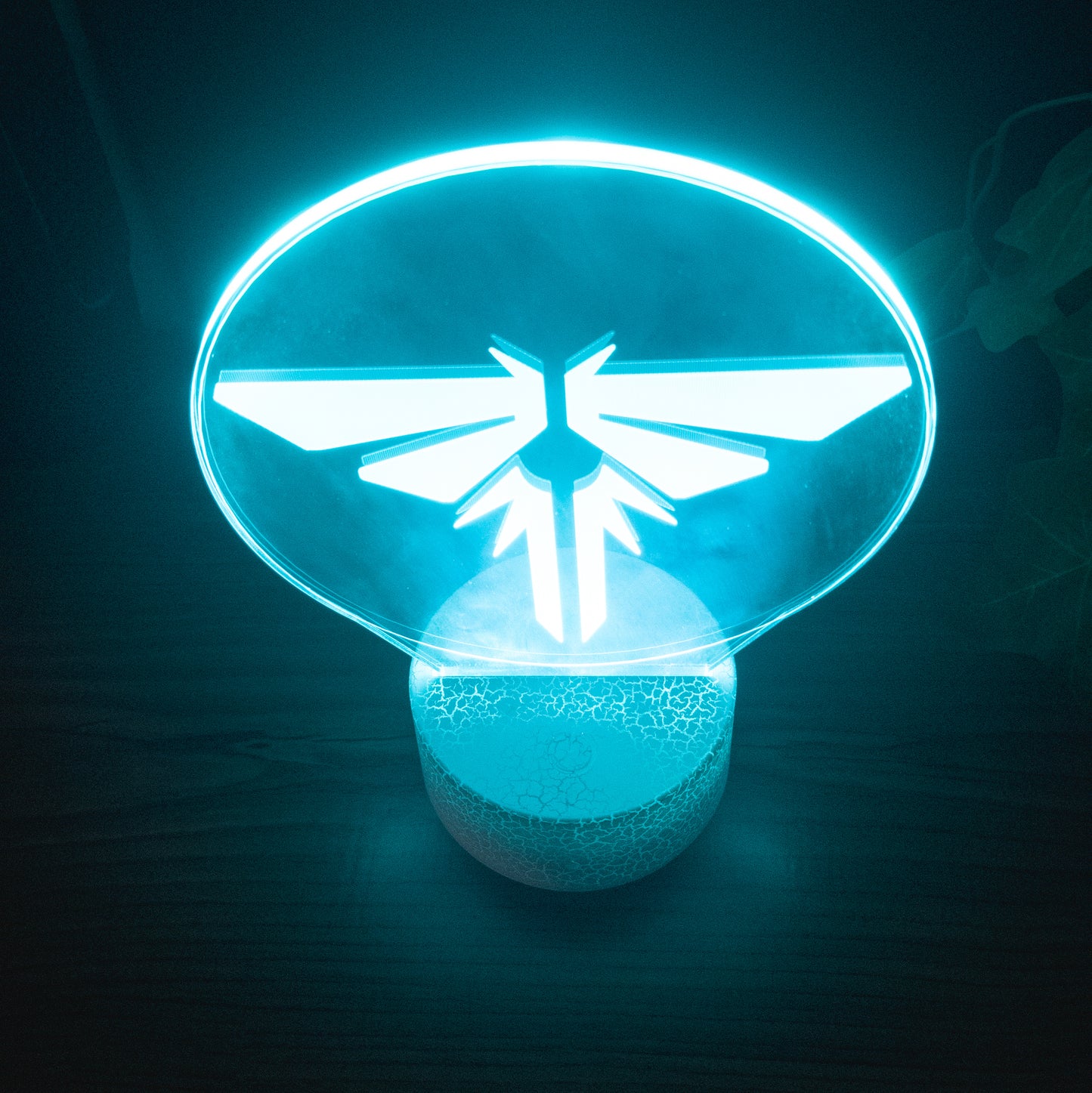 The Last of Us Firefly 3D RGB Night Lamp With Controller - Black Lamp Base Available at 2Fast2See.co