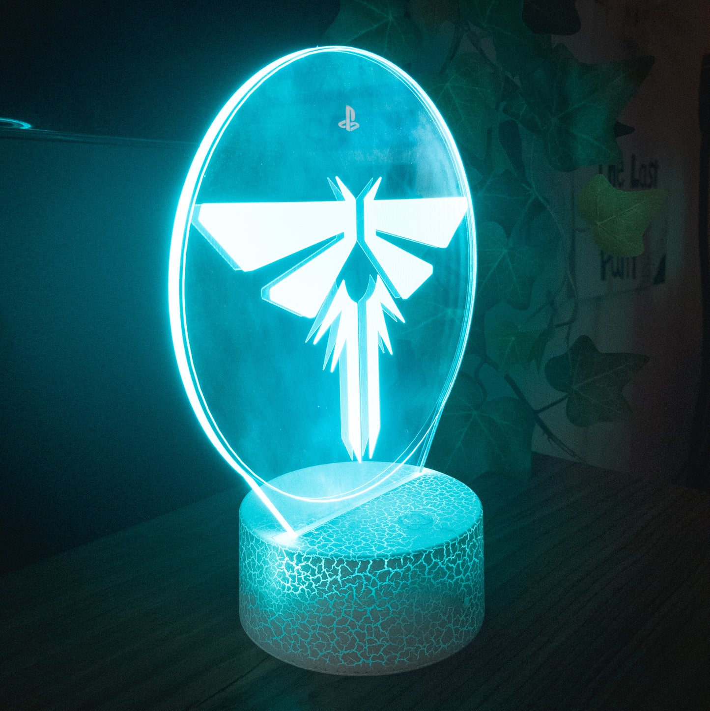 The Last of Us Firefly 3D RGB Night Lamp With Controller - Black Lamp Base Available at 2Fast2See.co