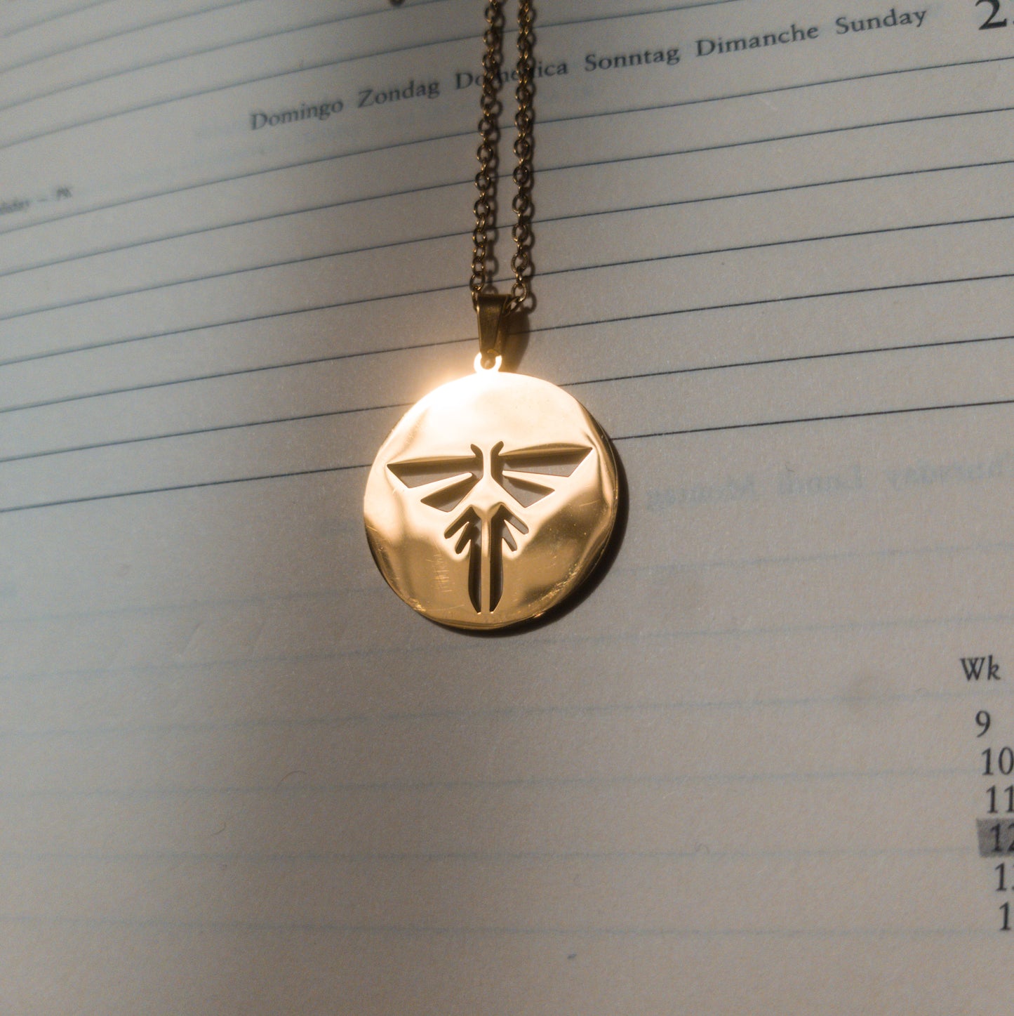 The Last of Us Stainless Steel Firefly Necklace - Gold Available at 2Fast2See.co
