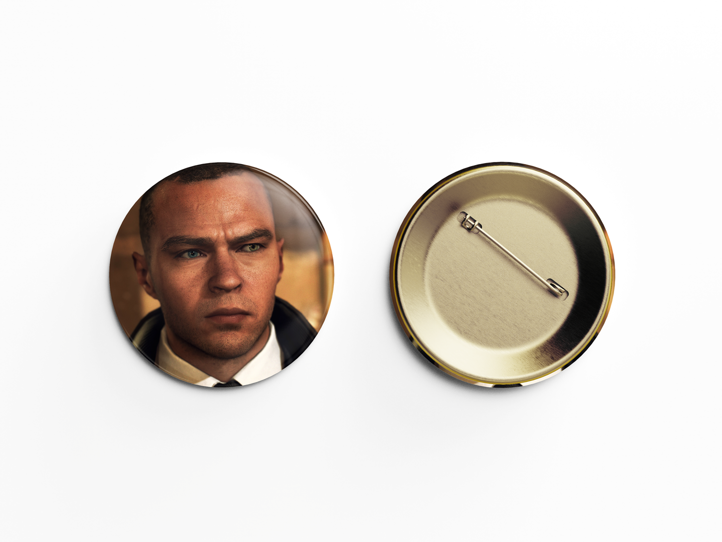 Detroit: Become Human Markus Pin Handmade Round Badge - 58mm Available at 2Fast2See.co