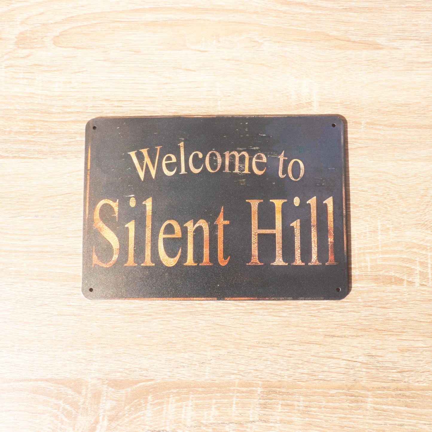 Welcome to Silent Hill Metal Wall Sign Poster