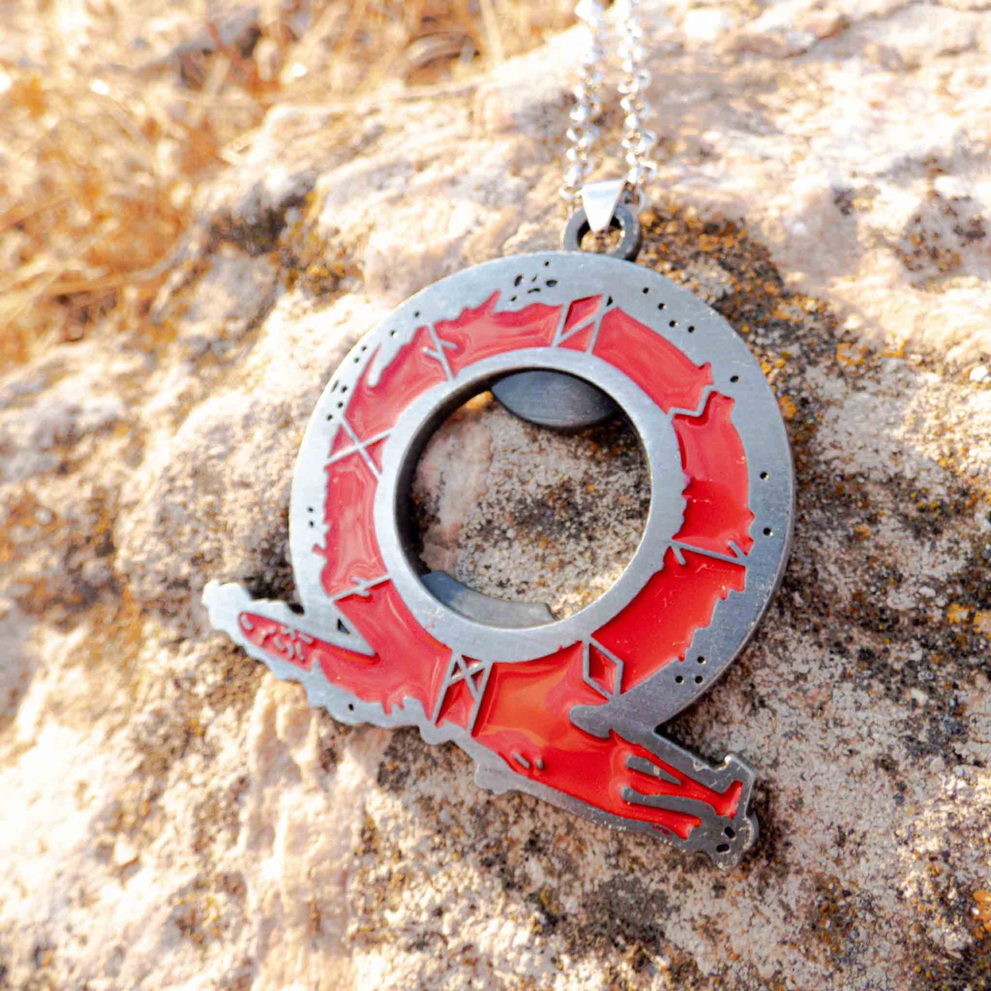 God of War 4 Kratos Delicate Chain Pendant Necklace