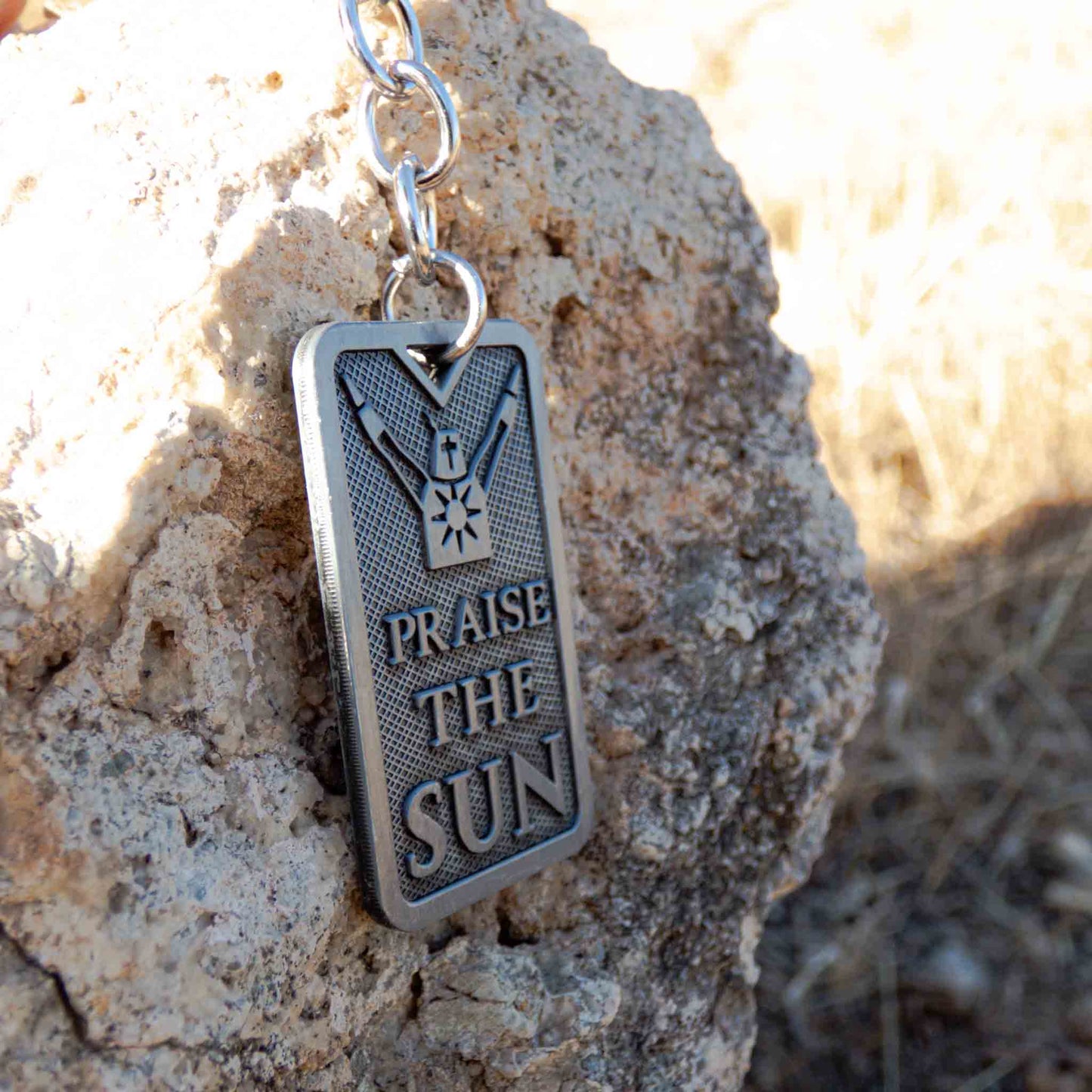 Dark Souls Steel Praise the Sun! Knight of Sunlight Keychain