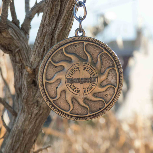 Dark Souls Steel Solaire of Astora Sun Inspired Keychain