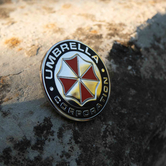 Resident Evil Umbrella Corporation Metallic Brooch Pin