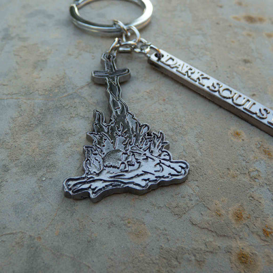 Dark Souls III Metallic Tag Bonfire Keychain