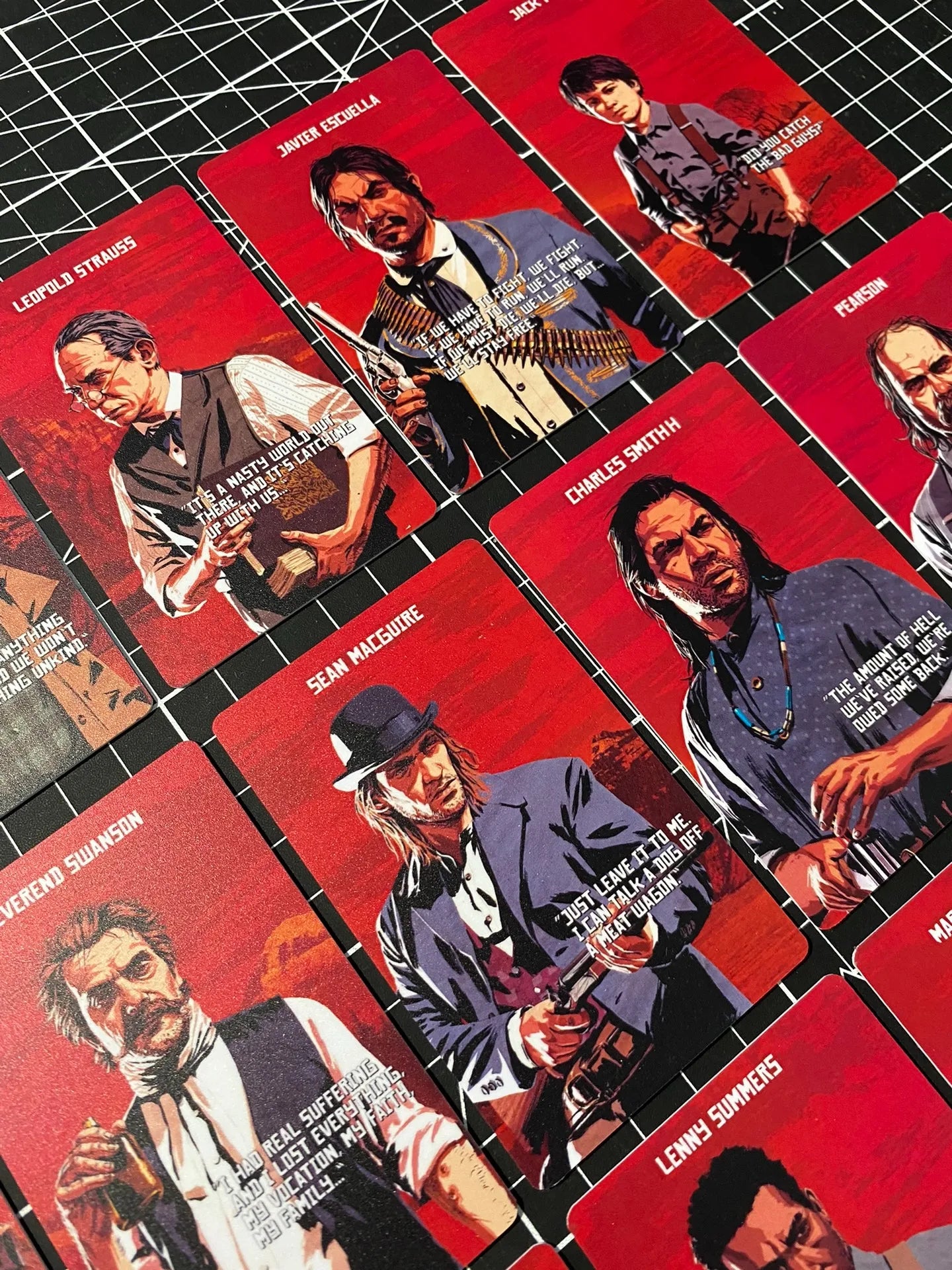 Red Dead Redemption 24-Card Game Collectible Character Cards - Van De Lindegang Theme - Original x24 Available at 2Fast2See.co
