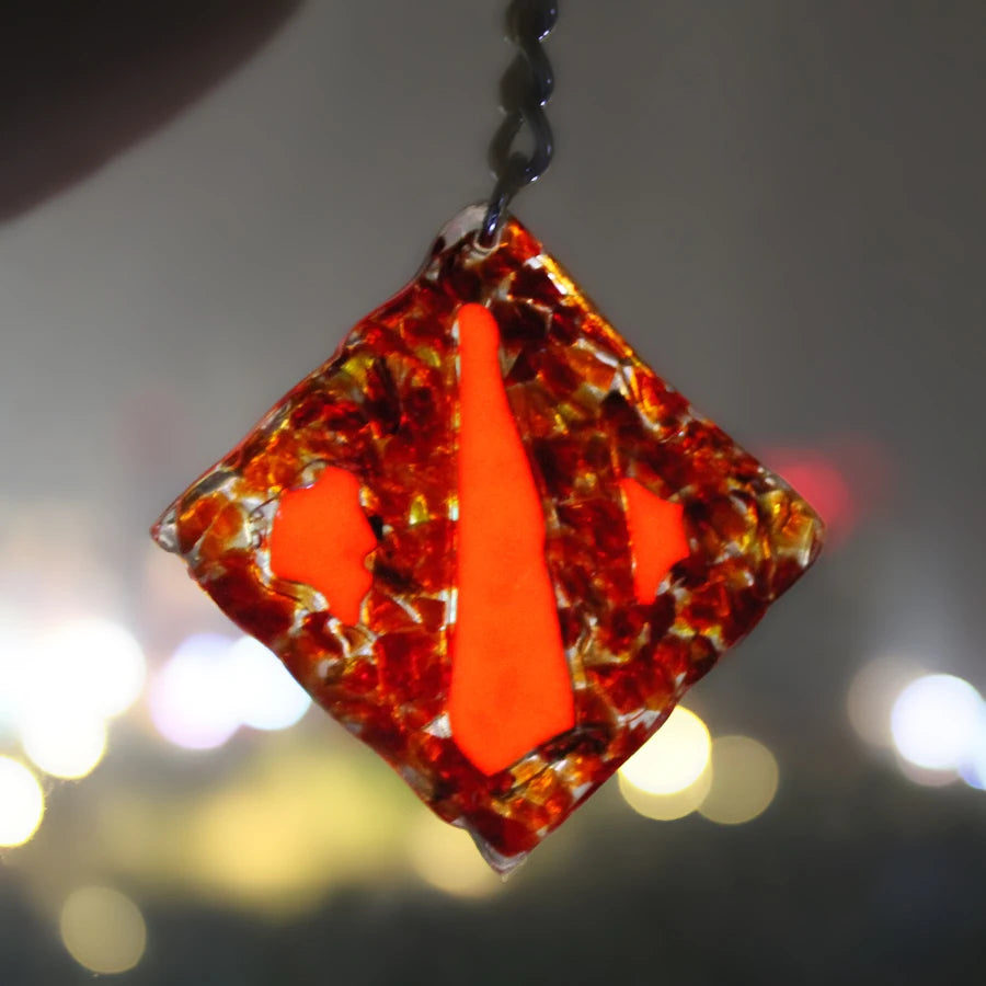 Dota 2 Logo Pendant Glowing Keychain