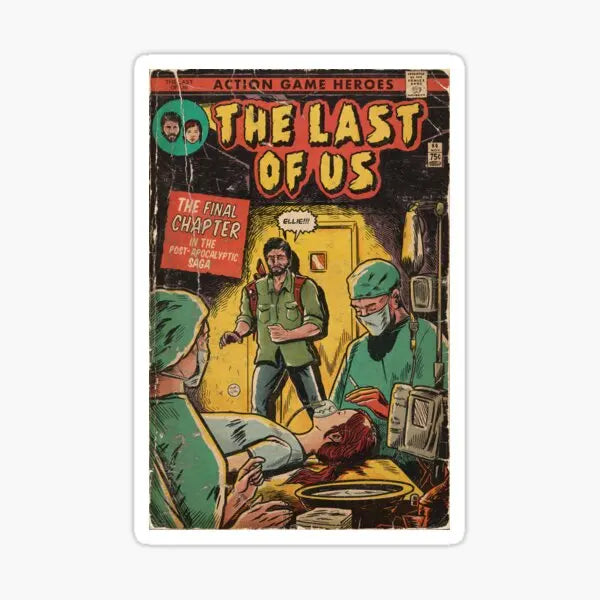 The Last Of Us Ending Comic Cover 5PCS Stickers Set - S - 5 Stickers/ 7.6cm Available at 2Fast2See.co