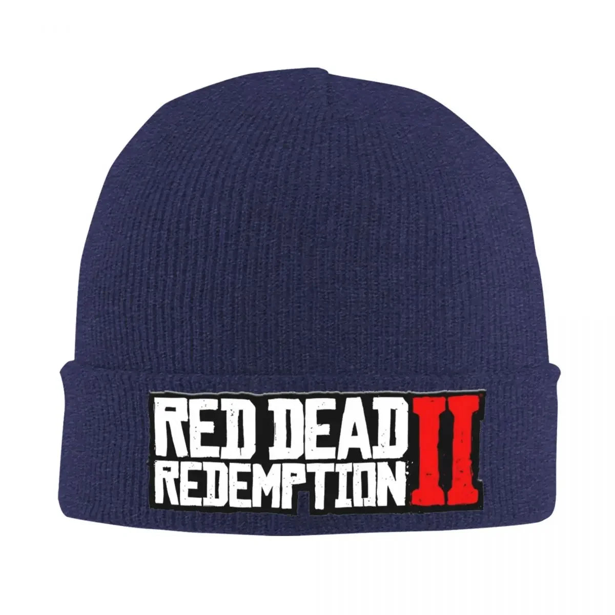 Red Dead Redemption 2 Knit Beanie Winter Warm - Navy Blue / One Size Available at 2Fast2See.co