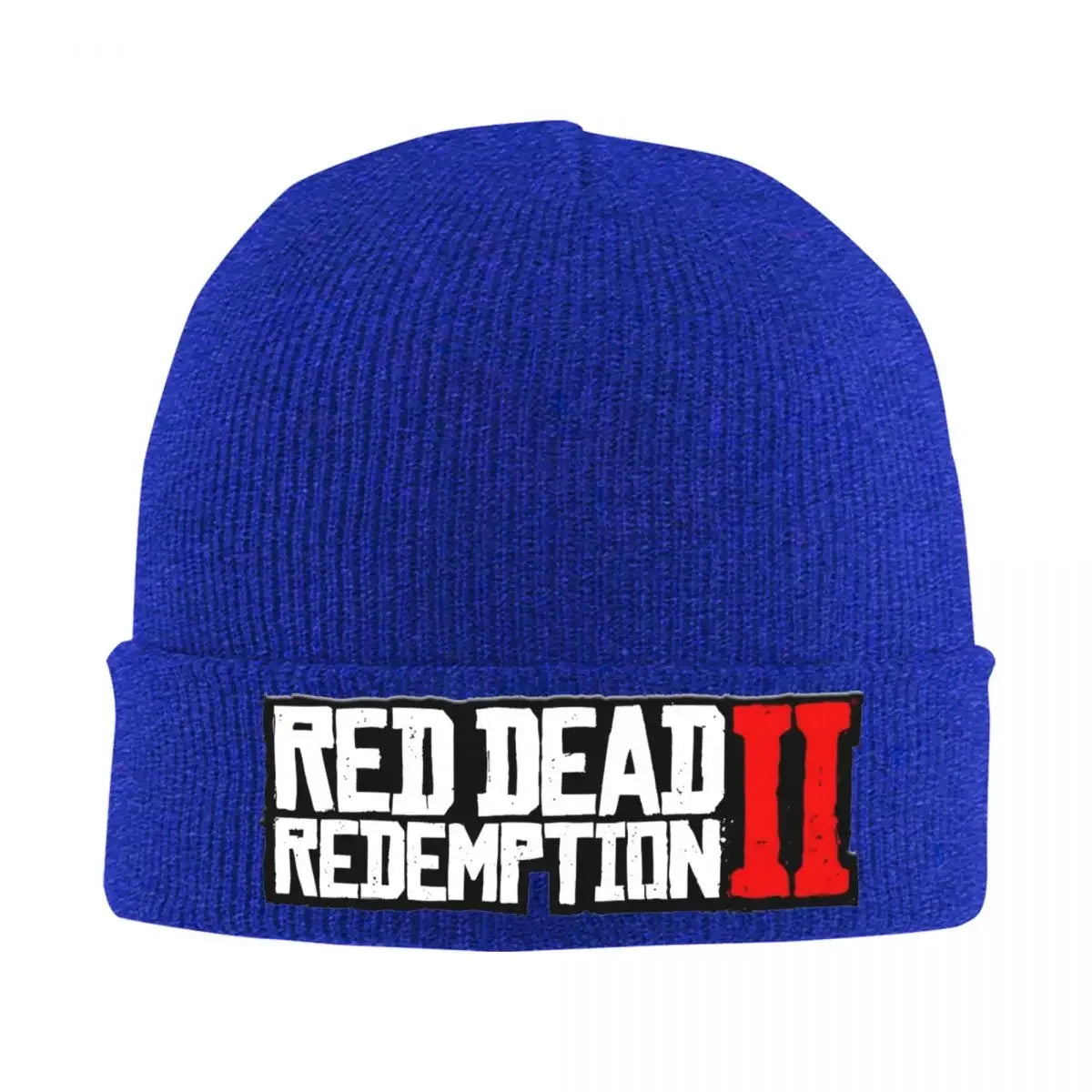 Red Dead Redemption 2 Knit Beanie Winter Warm - Blue / One Size Available at 2Fast2See.co