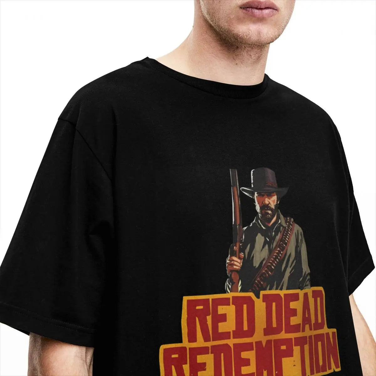 Red Dead Redemption Tshirt Retro Arthur Morgan Design - Gray / S Available at 2Fast2See.co