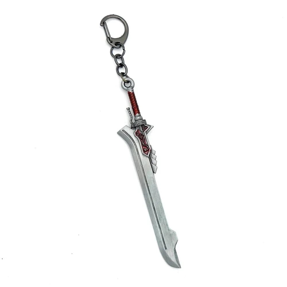 Devil May Cry Dante & Nero Sword Keychain Set - Rebellion, Red Queen, Ebony & Ivory Revolver Keyrings - Option 1 Available at 2Fast2See.co