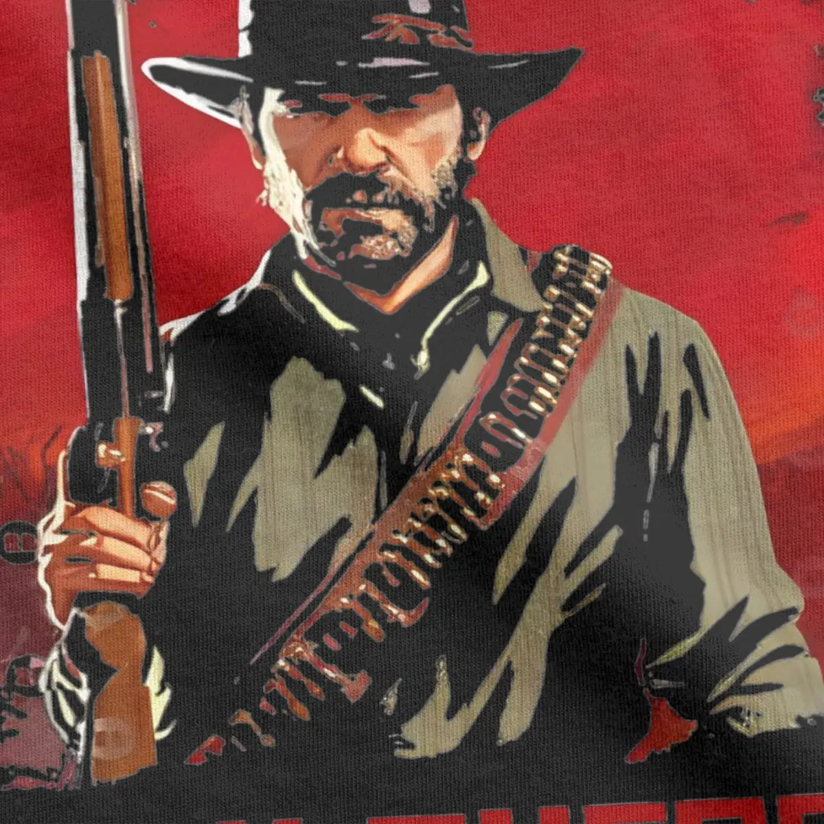 Red Dead Redemption Casual "HEY THERE MISTER" Arthur Morgan Tshirt - Black / 6XL Available at 2Fast2See.co