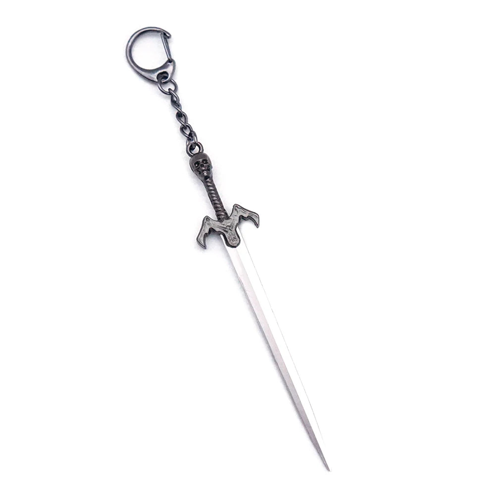 Devil May Cry Dante & Nero Sword Keychain Set - Rebellion, Red Queen, Ebony & Ivory Revolver Keyrings - Option 9 Available at 2Fast2See.co