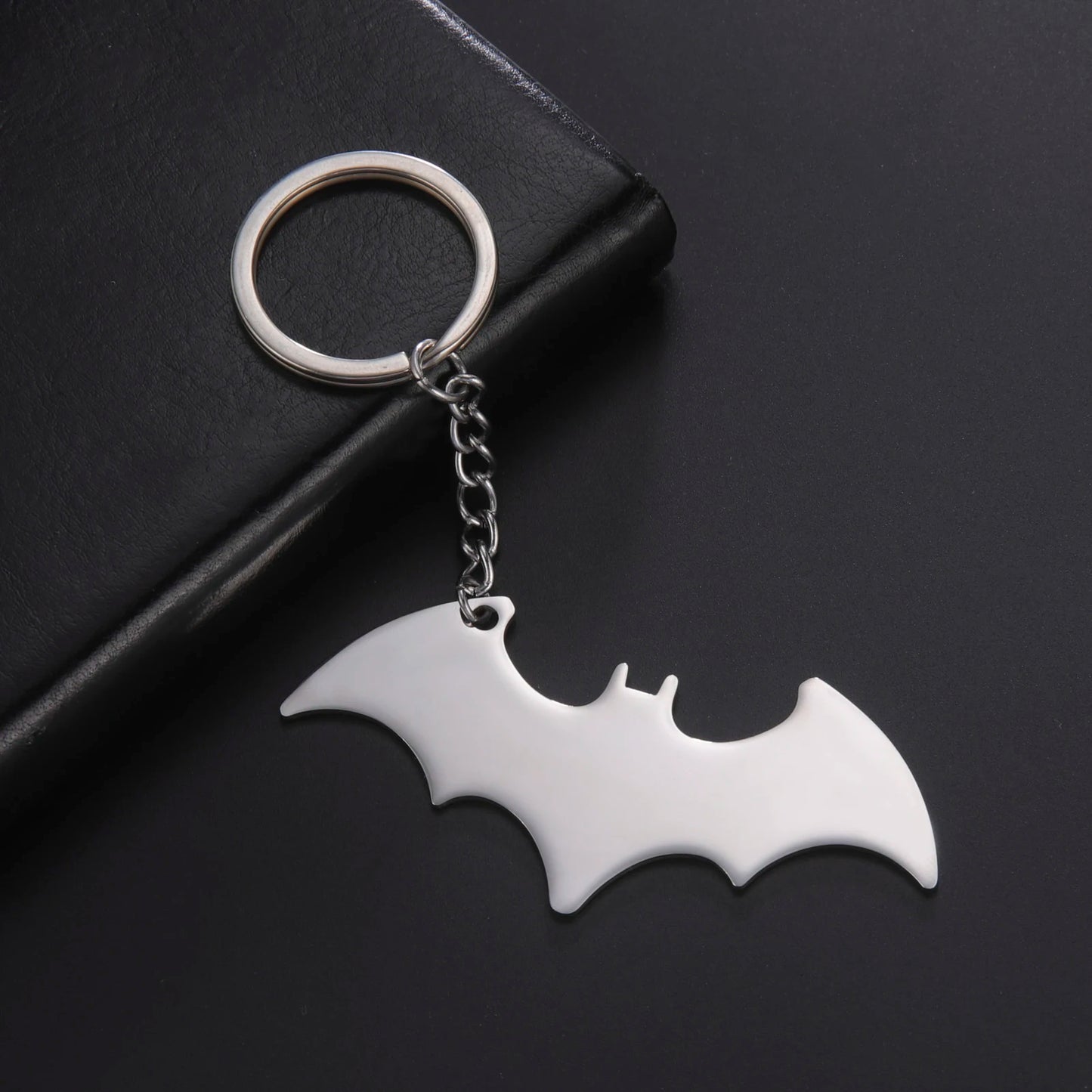 Stainless Steel Batman Silver Keychain