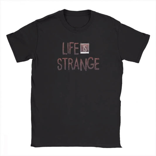 Life Is Strange Inspired Logo Tshirt Vintage Cotton Tee - Black / XS Available at 2Fast2See.co