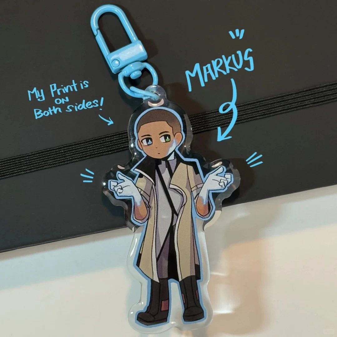 Detroit Become Human Acrylic Characters Keychain Accessories