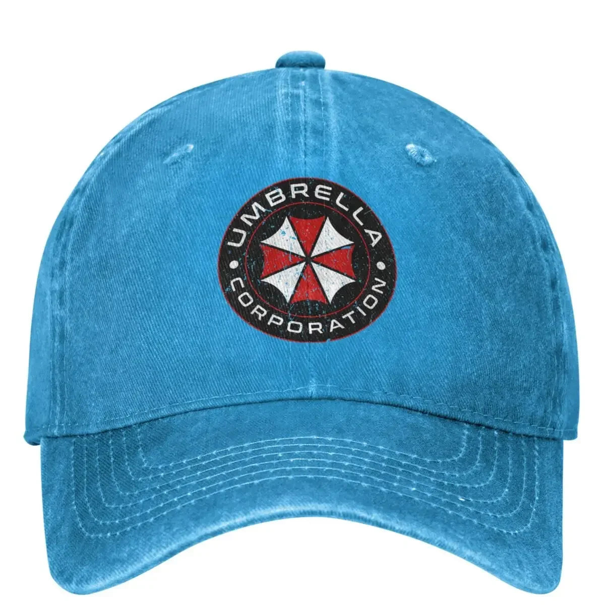 Resident Evil 4 Hat Umbrella Corporation Vintage Cap - Blue / One Size Available at 2Fast2See.co