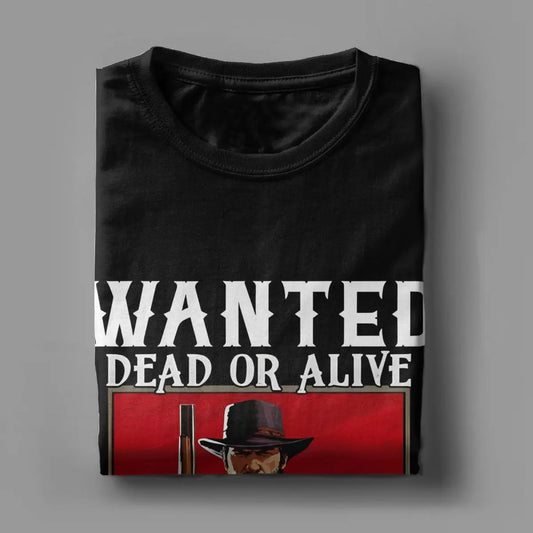 Red Dead Redemption Arthur Morgan Wanted Dead or Alive Tshirt - S Available at 2Fast2See.co