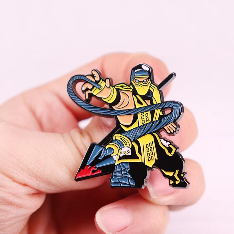 Mortal Kombat Scorpion Enamel Pin - Mortal Kombat Scorpion Enamel Pin Available at 2Fast2See.co