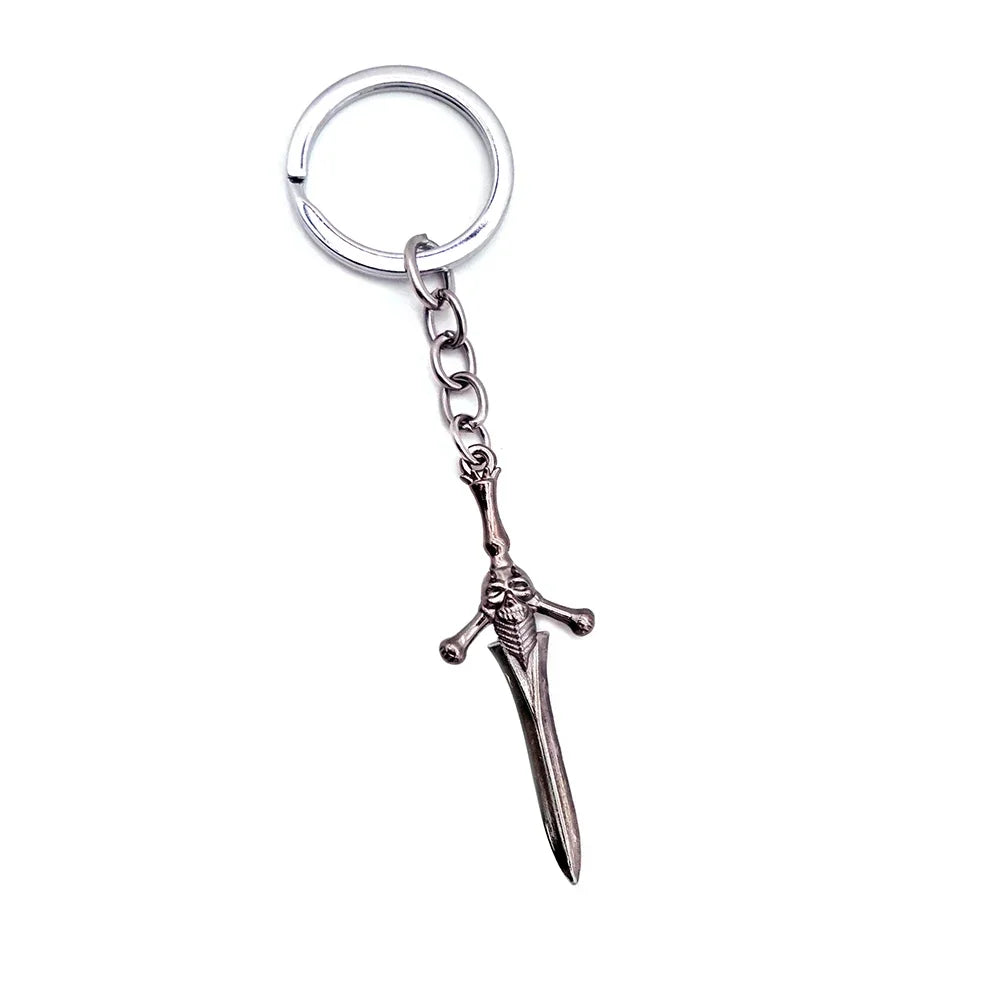 Devil May Cry Dante & Nero Sword Keychain Set - Rebellion, Red Queen, Ebony & Ivory Revolver Keyrings - Option 6 Available at 2Fast2See.co
