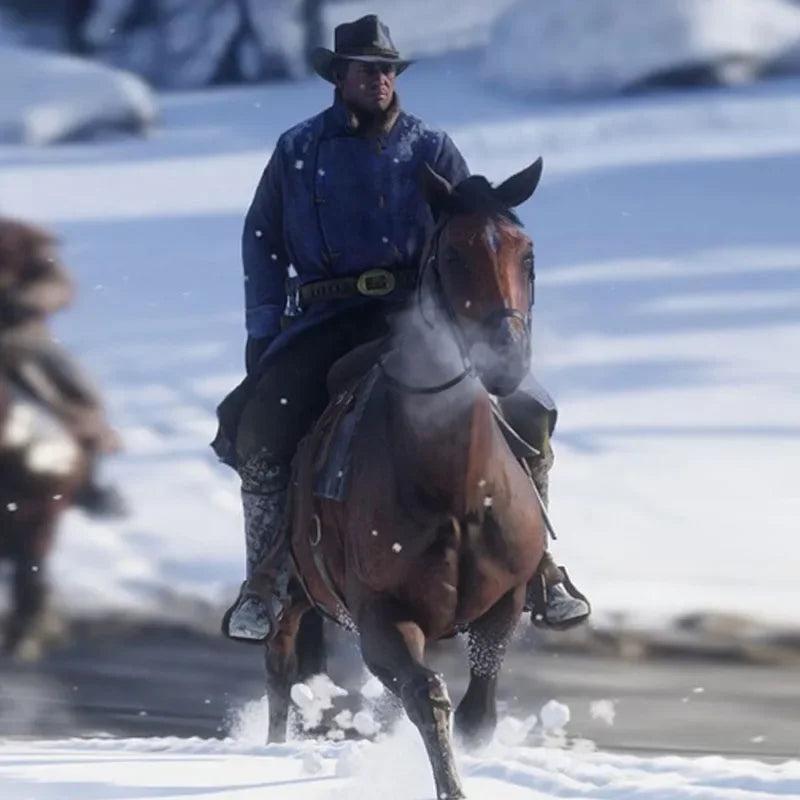 Red Dead Redemption Game Arthur Morgan Coat Cosplay Costume - Coat & Hat / S Available at 2Fast2See.co