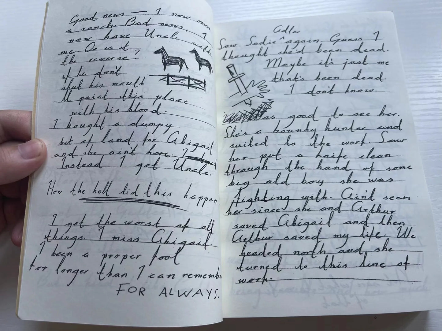 Red Dead Redemption John Marston's Handmade Journal Leather Collection Book - Simple Paper Cover Available at 2Fast2See.co