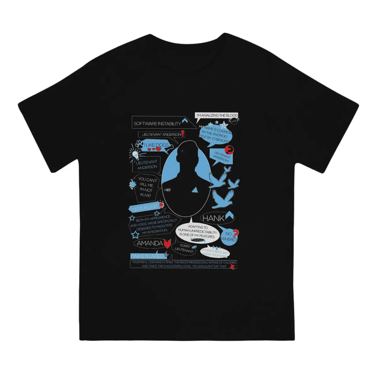 Detroit Become Human I Like Dogs Aesthetic DBH Tshirt
