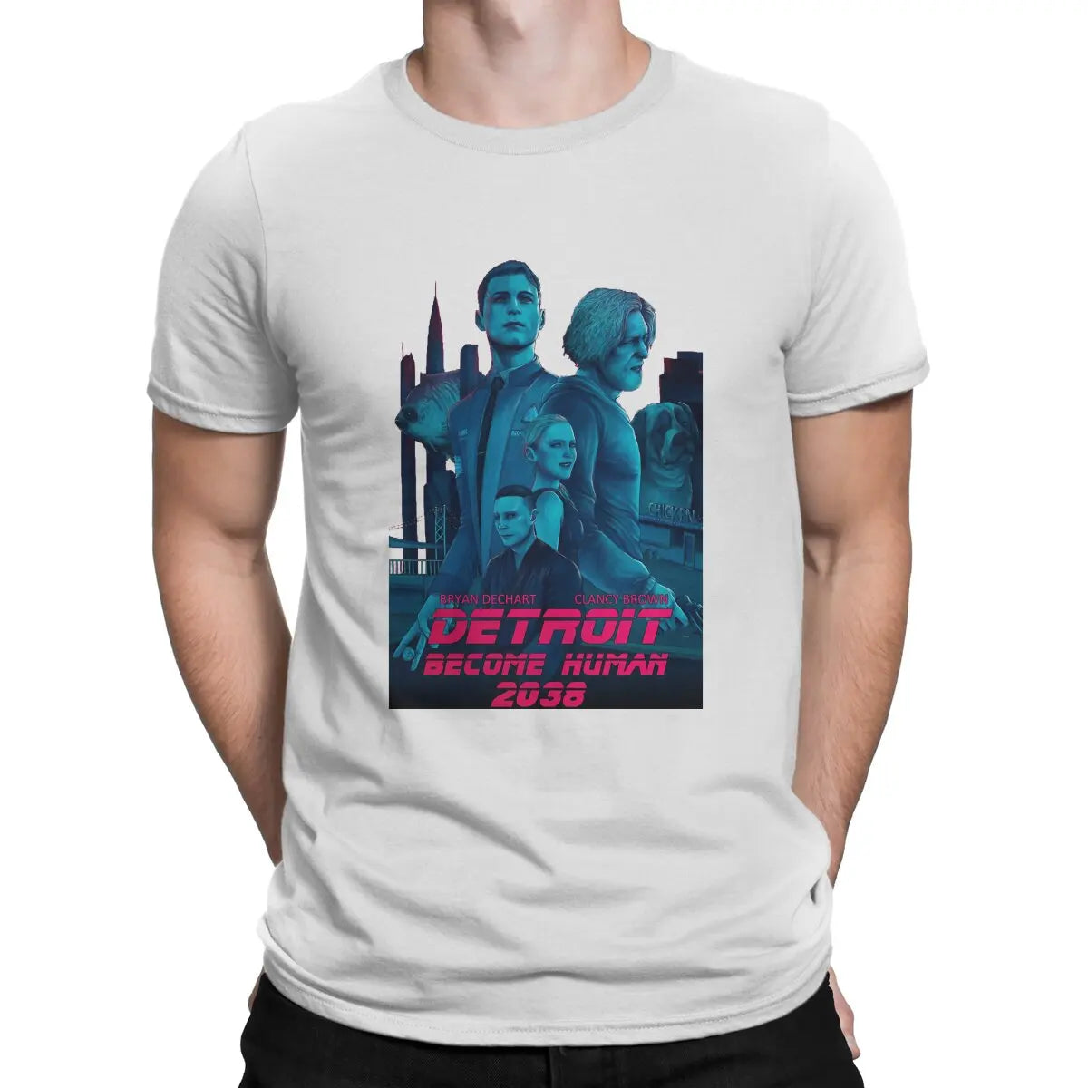 Detroit Become Human 2038 Retro Inspired Tshirt