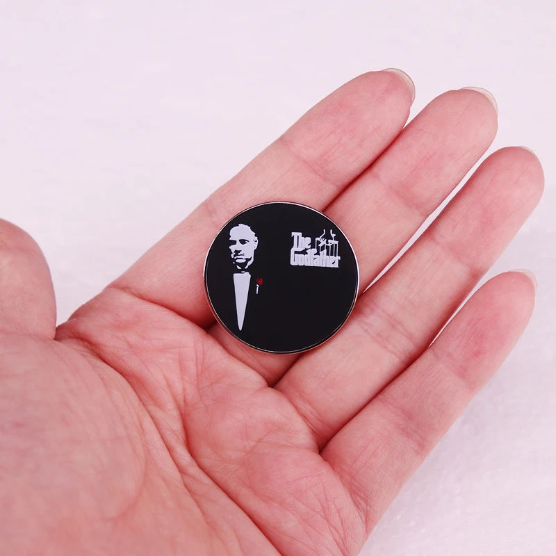 The Godfather Enamel Pin Movie Badge - The Godfather Enamel Pin Movie Badge Available at 2Fast2See.co