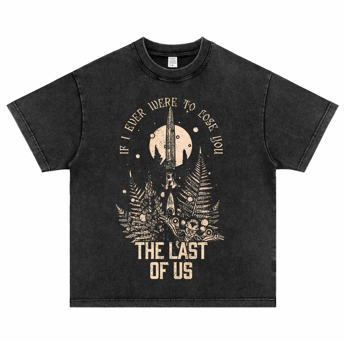 The Last of Us Pure Cotton Vintage Short-sleeved T-shirt Characters Tribute