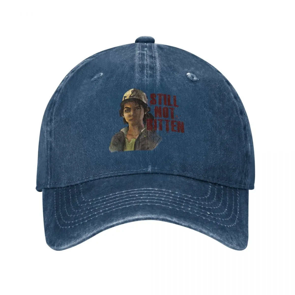 The Walking Dead Clementine Retro Washed Baseball Cap - Navy Blue / One Size Available at 2Fast2See.co