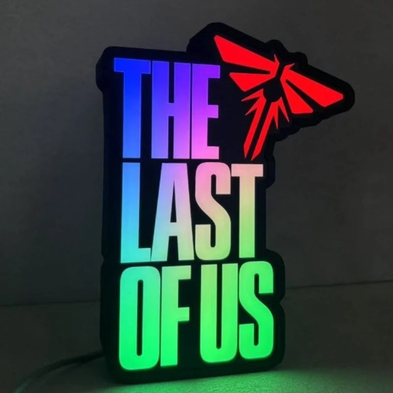 The Last of Us Premium RGB Nightlight Sign Desktop Light Custom Decor for Game Room,Bedroom,Man Cave