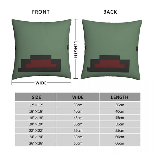 Unturned Zombie Head Pillowcase Cover Polyester Linen Velvet Pattern with Zip - Available at 2Fast2See.co