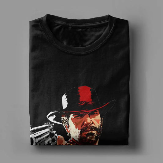 Red Dead Redemption Arthur Morgan Inspired Tshirt - Black / XXXL Available at 2Fast2See.co