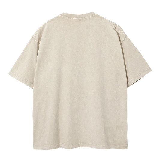 Resident Evil Washed Khaki T-shirt Retro Vintage Design - Vintage Khaki / L Available at 2Fast2See.co