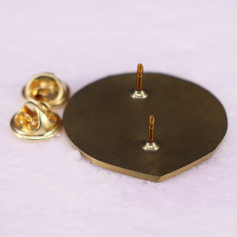 Thors Hammer Enamel Pin Retro Brooch