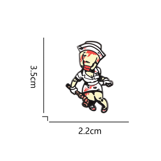 Silent Hill 2 The Bubble Head Bloody Nurse Enamel Pin Badge