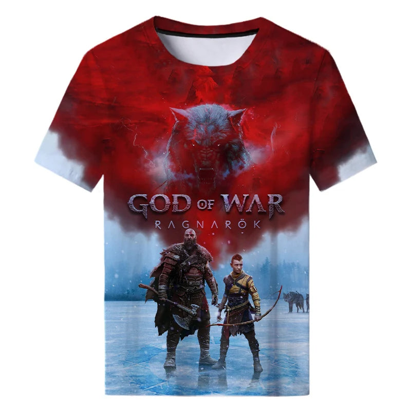 God of War Ragnarok Tshirts Casual Themed Cotton Tshirts - Option 4 / S Available at 2Fast2See.co