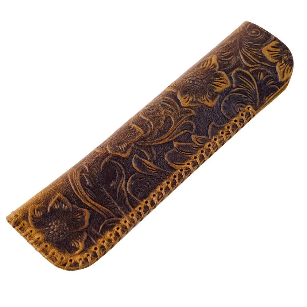 Professional Leather Pen Holder - Retro Brown Available at 2Fast2See.co