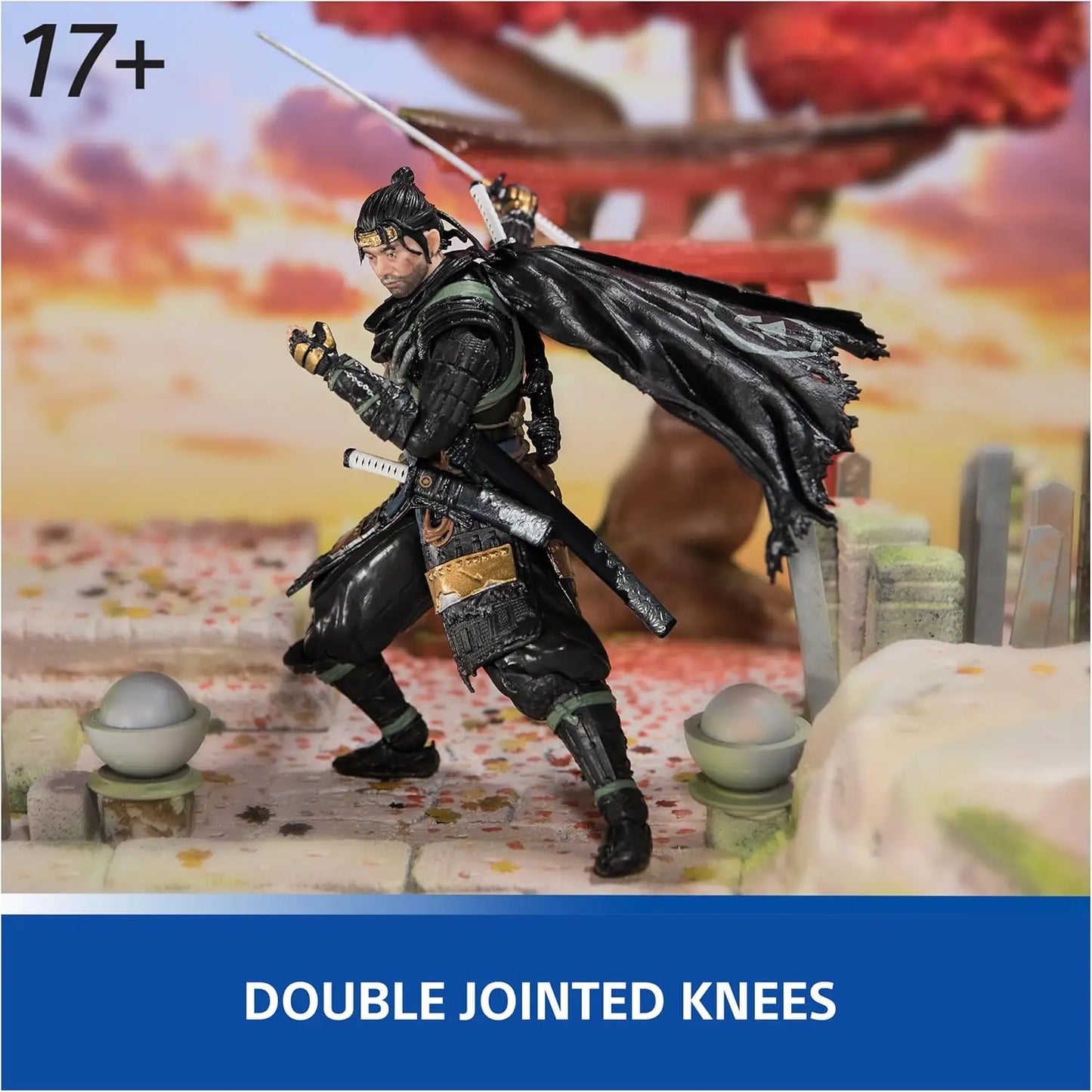 Ghost of Tsushima Spin Master PlayStation 6” Jin Sakai Samurai Action Figure - Original Box / 18cm Available at 2Fast2See.co