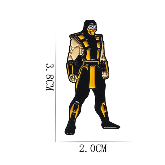 Mortal Kombat Scorpion & Raiden Ninja Enamel Pin - Raiden Available at 2Fast2See.co