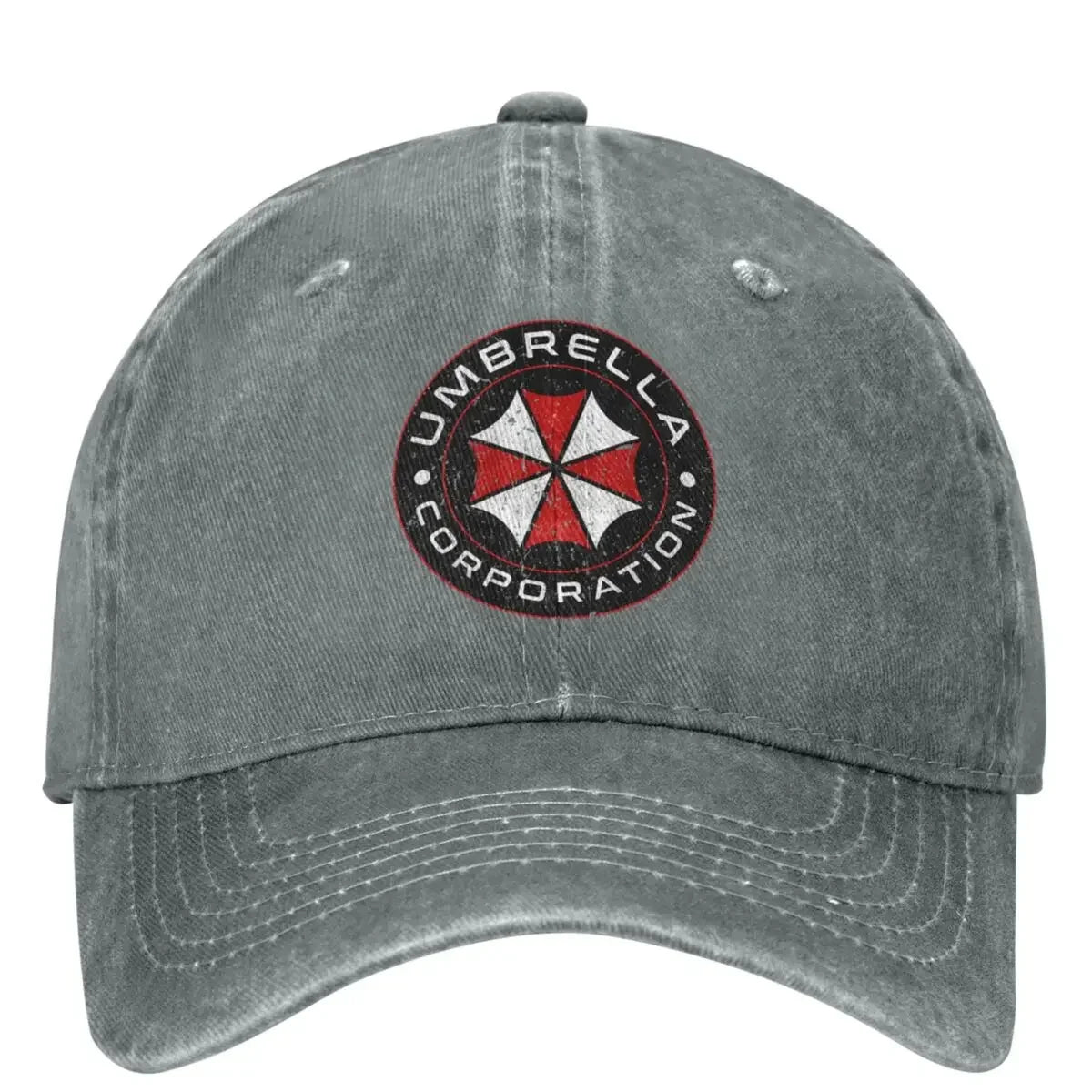 Resident Evil 4 Hat Umbrella Corporation Vintage Cap - Gray / One Size Available at 2Fast2See.co