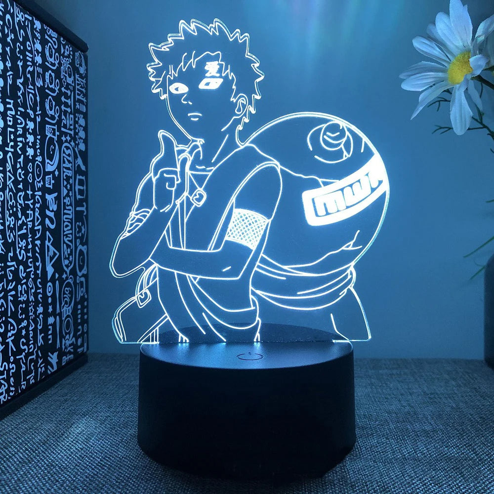 Anime Naruto Uzumaki LED 3D Night Lamps 16 Colors Lamp Decor