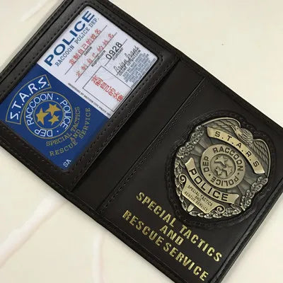 RE4 Leon Scott Kennedy Game Metal Badge Wallet Ada wong Chris Redfield Rebecca Customized Cosplay Accessory