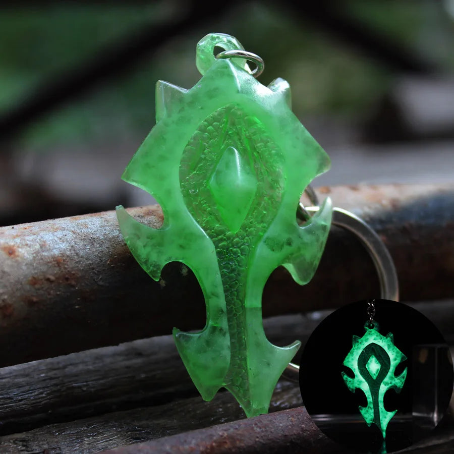 World Of Warcraft Glowing Keychain Tribal - Green Available at 2Fast2See.co