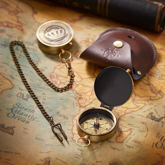 Retro Nostalgic Metal Compass Photography Prop - Available at 2Fast2See.co