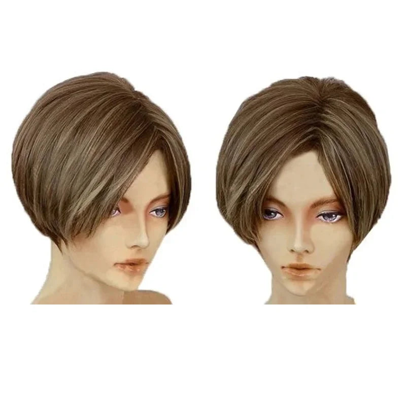 Resident Evil Biohazard Leon Scott Kennedy Cosplay Wig